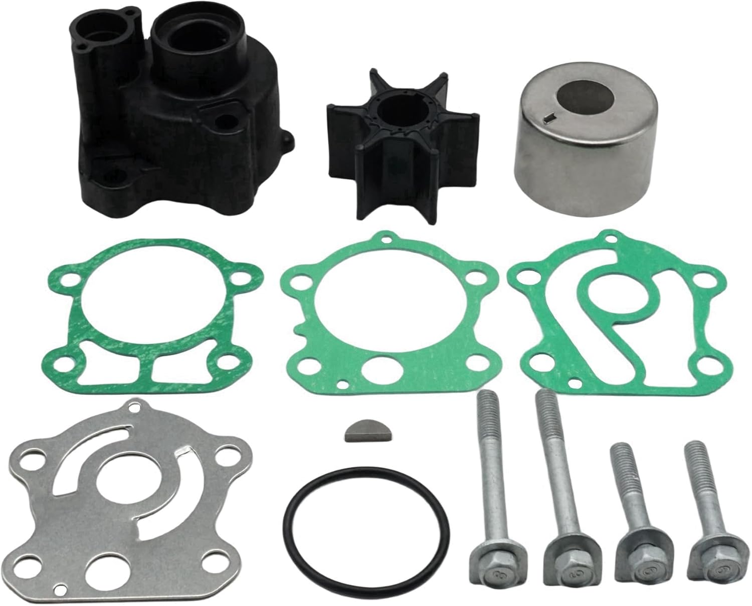 67FW0078 Water Pump Impeller Kit with Housing for Yamaha 4 Stroke F75 F80 F90 F100 Outboard Motors 67F-W0078-00-00 Sierra 18-3409