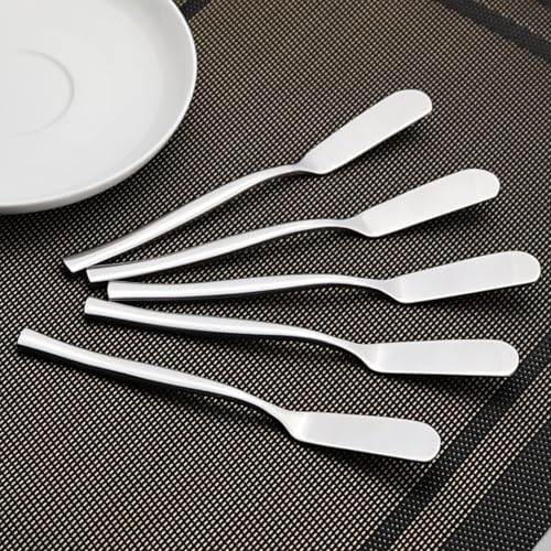 Minekkyes 8PCS Butter Knife Cream Spatula Serrated Stainless Steel Butter Knives, Dessert Cheese Knife Set - Image 6