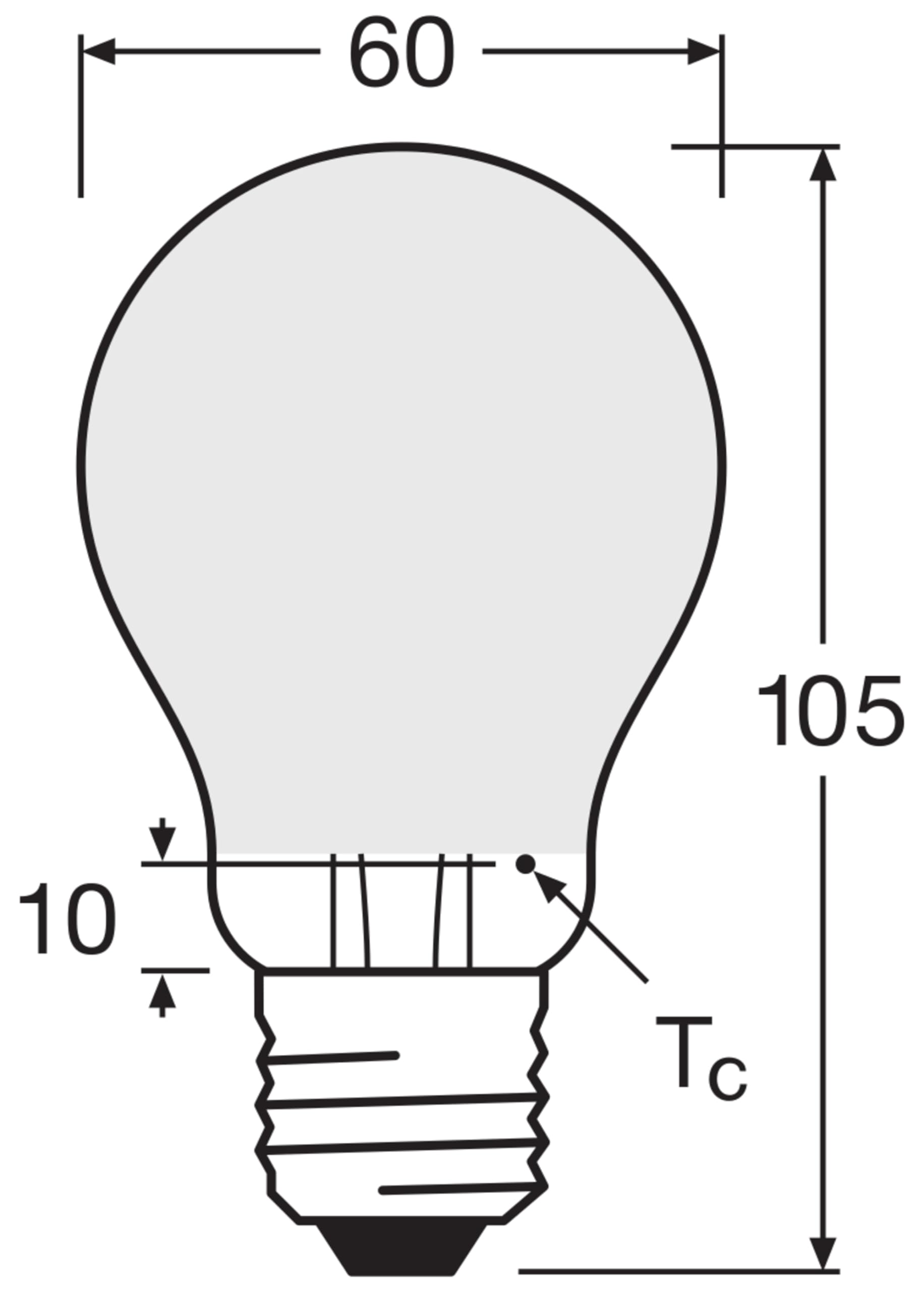OSRAM LED BASE A60, paquete de 40 bombillas, reemplaza bombillas | , LED Lamps, 60.00 Millimetres dia, , Paquete de 40