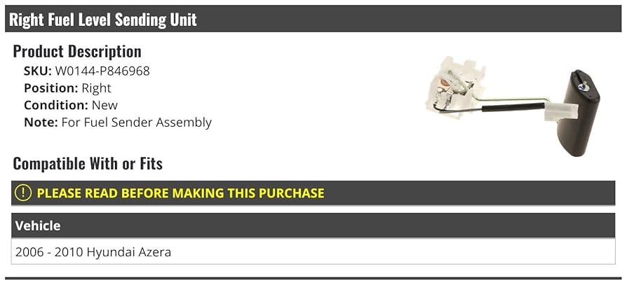 Amazon.com: Marketplace Auto Parts Right Passenger Side Fuel