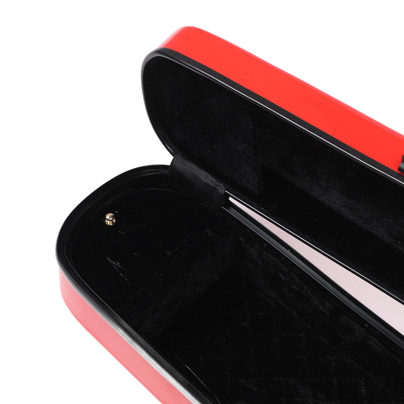 Fabater 4/4 Case di Violino, Scatola di Protezione del Violino in Fibra di Carbonio Rosso, Custodia per Violino Leggera con Igrometro e Spalle Doppie per il Viaggio