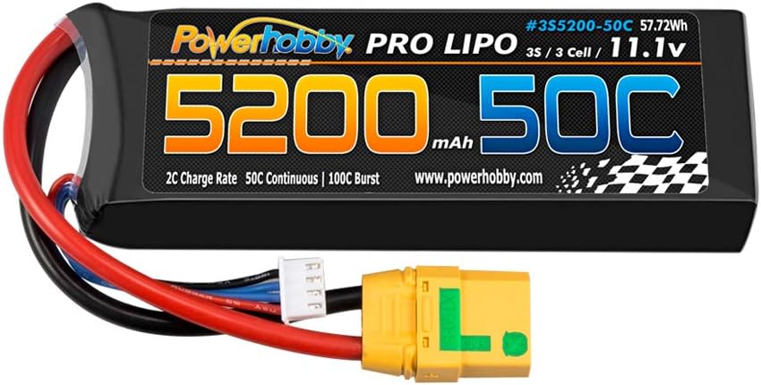 One-Day Sale: Up to 80% Off Hobbypower Powerhobby 3S / 3-Cell 11.1V 5200mah 50c Lipo Battery W XT90 Plug / Connector ( 2 Pack ) (XT90) Hottest Sale Hobbypower Powerhobby 3S / 3-Cell 11.1V 5200mah 50c Lipo Battery W XT90 Plug / Connector ( 2 Pack ) (XT90)