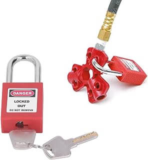Pneumatic Lockout Quick Disconnect Gas Source Isolation Male Thread Gas Cylinder Safety Padlock Combination Oil Gas Valve Lock for Chemical Industry