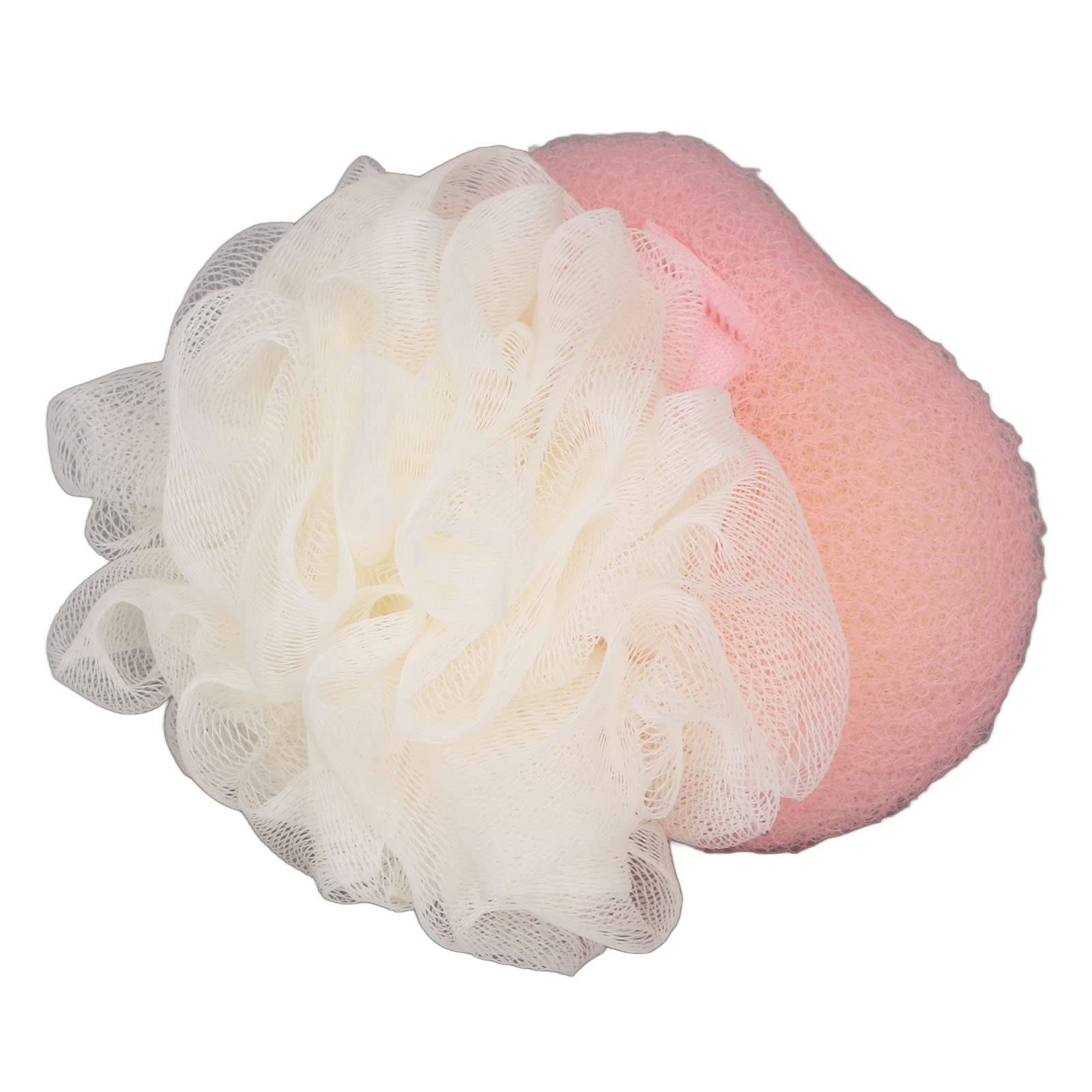 Pongnas Esponja de Malla para Baño de 2 Uds, Bola Exfoliante de Limpieza de Doble Cara con Malla Fina para Ducha de bebé, Masaje Cómodo y Promoción