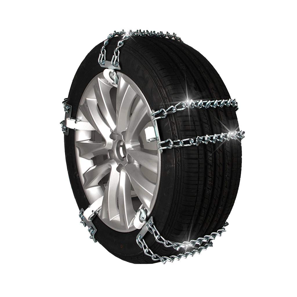 Car wheel tire snow chain Car Security Chain Off-Road SUV Safe Snow Tire Wheel Chains Emergency Thickening Anti-skid Belt, Icebreaker Car Anti-skid Emergency Snow Tyre Chains (Size : 255/50R17)