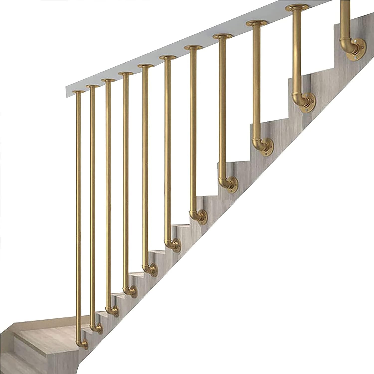 Rampe d'escalier en métal robuste et moderne de 90 cm pour sécuriser vos pas