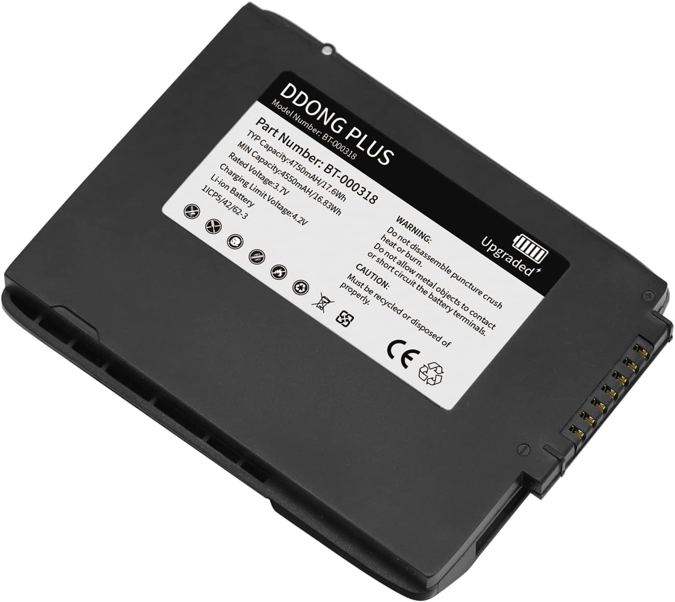 (10PCS) BT-000318 Battery TC75 Barcode Scanner Battery [Upgraded Capacity] for Motorola Symbol Zebra TC75EK TC75AH TC75GK TC77HL TC75FK TC70X TC720L TC70X TC75BH 82-171249-01 BTRY-TC7X-46MA2