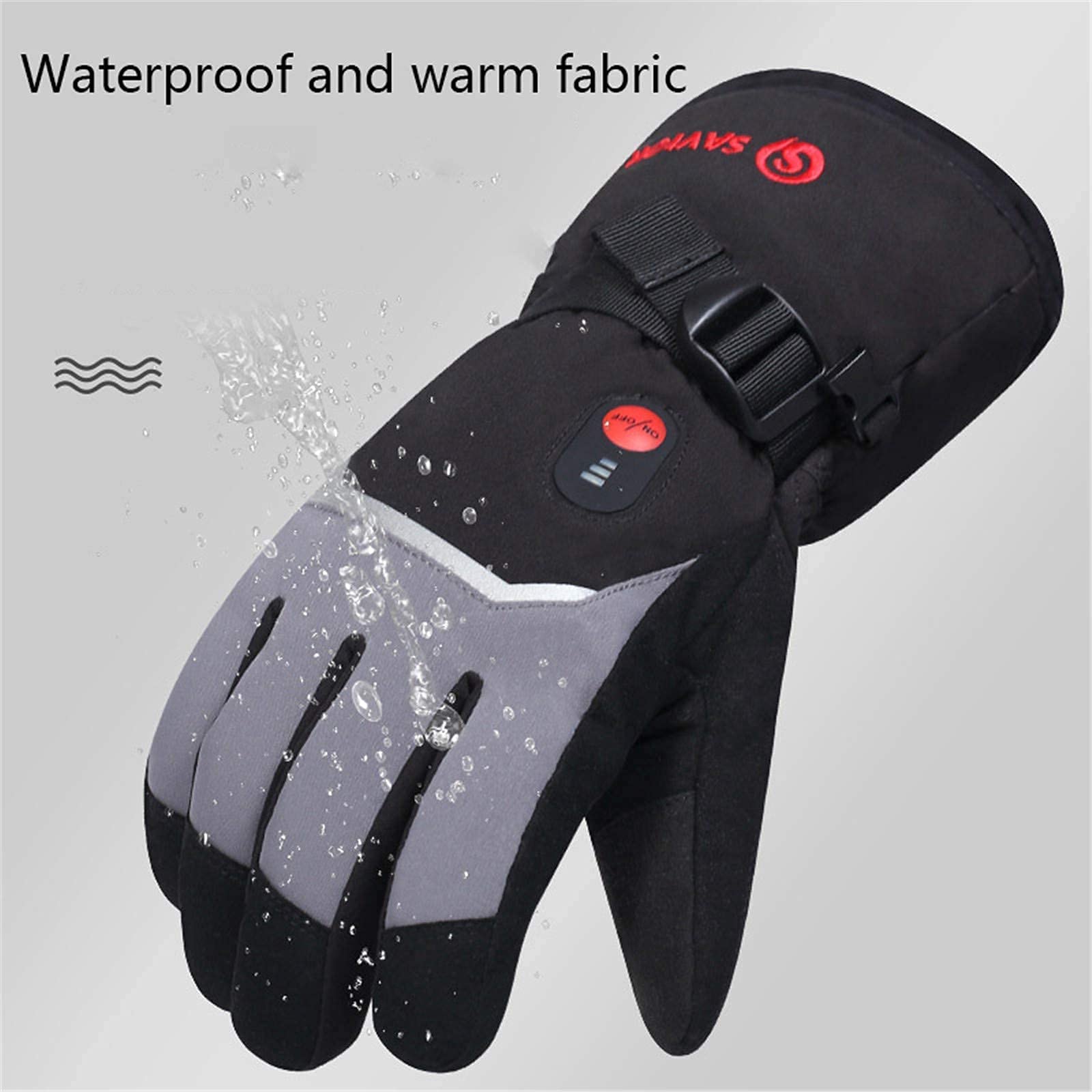 Dames touchscreen wanten thermische gebreide fleece mouw hand vingerloze warme handschoenen winter verwarmde verwarming armwarmer handschoenen handschoenen handschoenen peuter (grijs, één maat