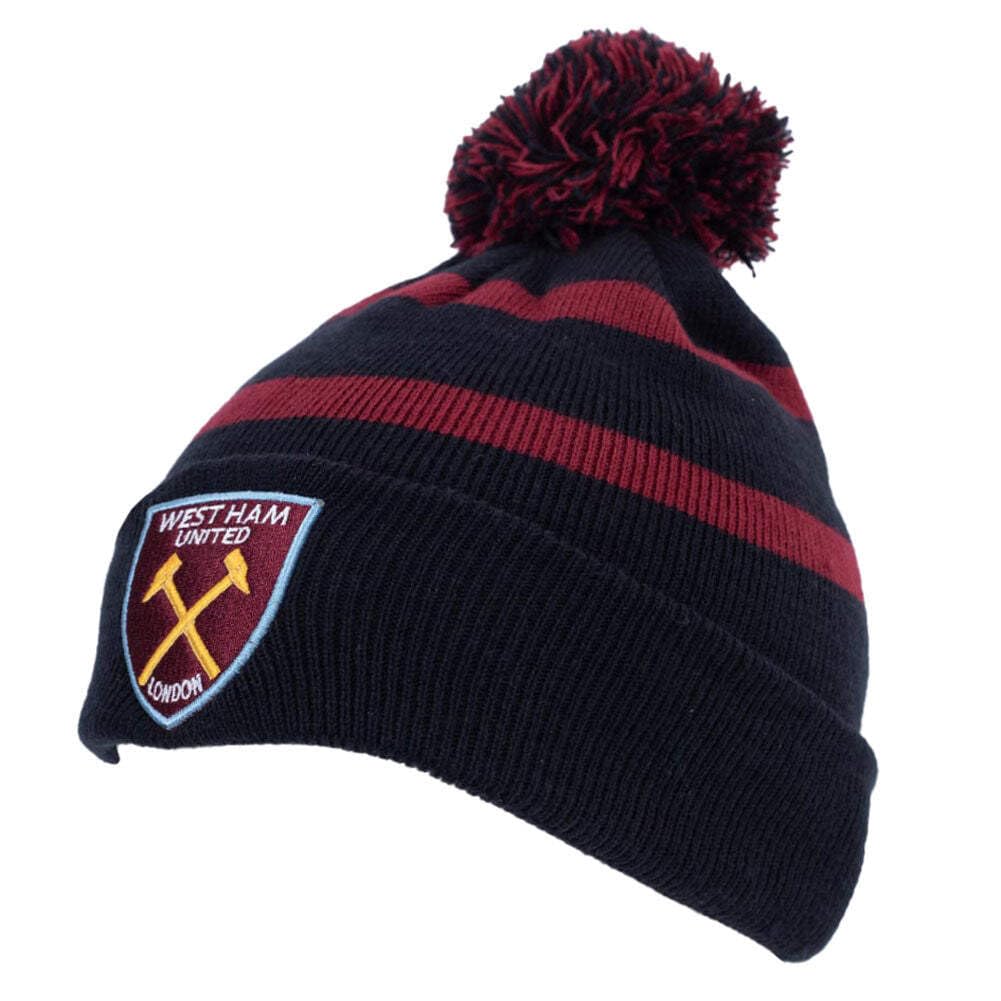 West Ham United FC Breakaway Crest Ski Hat - Navy/Claret - One Size