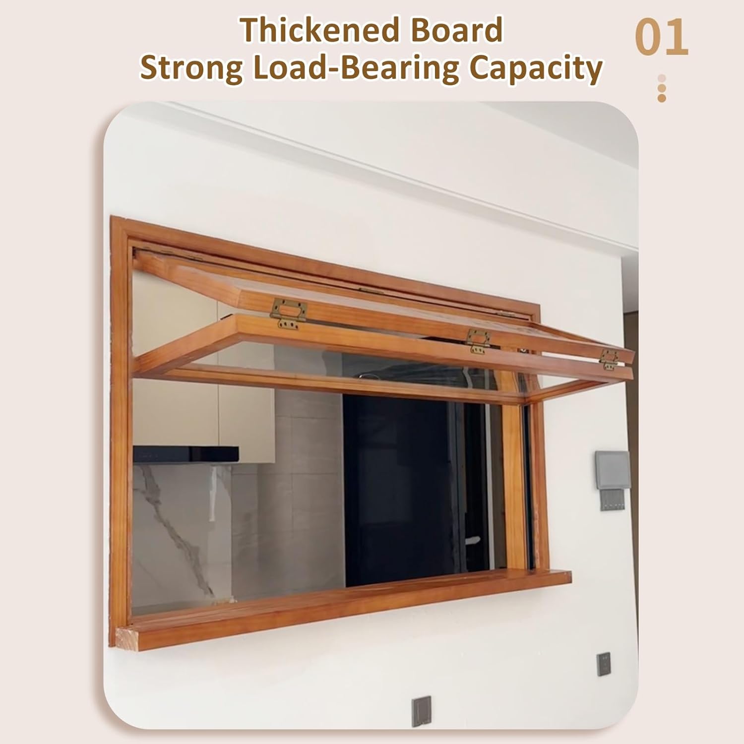 Vertical Folding Windows Food Truck Concession Window 5mm Reinforced Glass Folding Windows for Kitchen Laundry(39.37x51.18in)