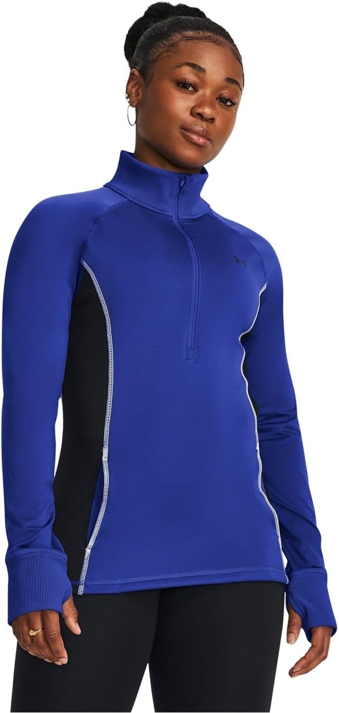 Under Armour, Train CW 1/2-Zip Top - Women's, Team Royal/Black, XL - Image 2