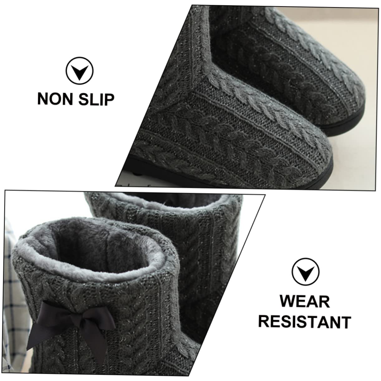 SOIMISS bottes de neige pour femmes diapositives de pantoufles pour les femmes pantoufles chaudes hiver snow boots femme porter des bottes à la maison chaussures pour la maison