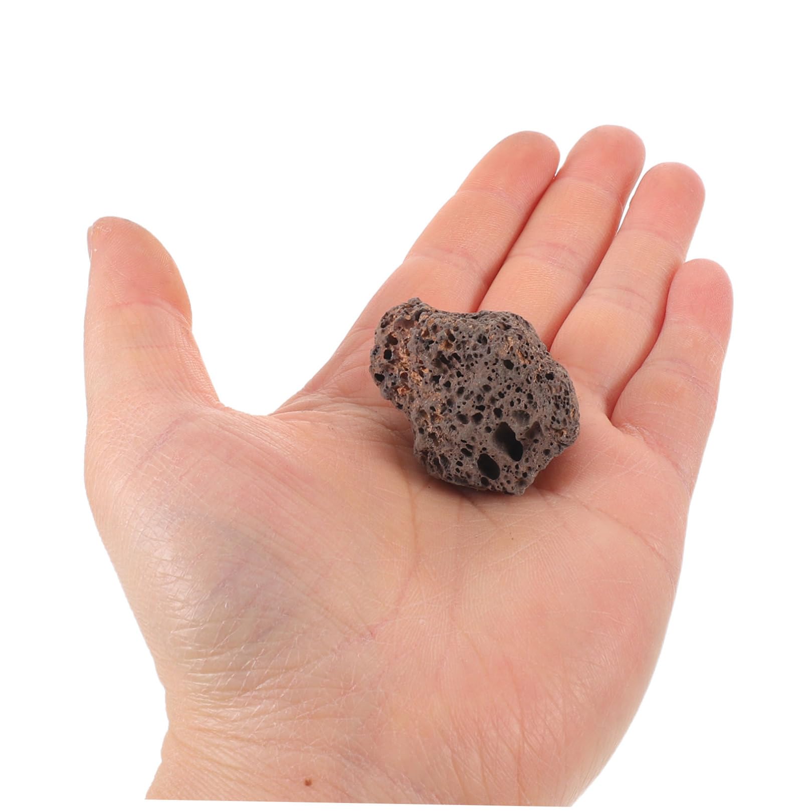 Yardenfun Kamienie lawowe do akwarium - Czarny otoczak wulkaniczny - Akcesoria do terrarium - Kamienie dekoracyjne do bonsai do wnętrz 1,1 kg