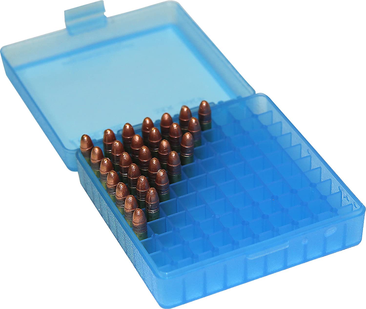 MTM .22 Long Rifle 100 Schuss Patronen Box / Blau, Ansicht 2
