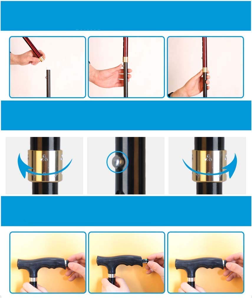 Telescane Led, Bastones Ligeros para Caminar, Ideales para Madres, Padres Mayores, muletas