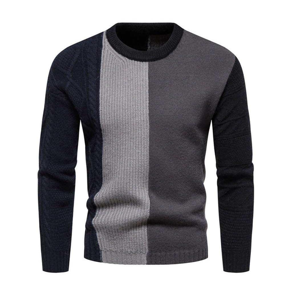 Pull tricolore pour un style décontracté et chaleureux tout l'hiver