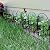 Sunnydaze Victorian 7.5' Set of 5 Decorative Garden Fence Panels - Iron Border Fence - 18" W x 16" H Per Piece - Black