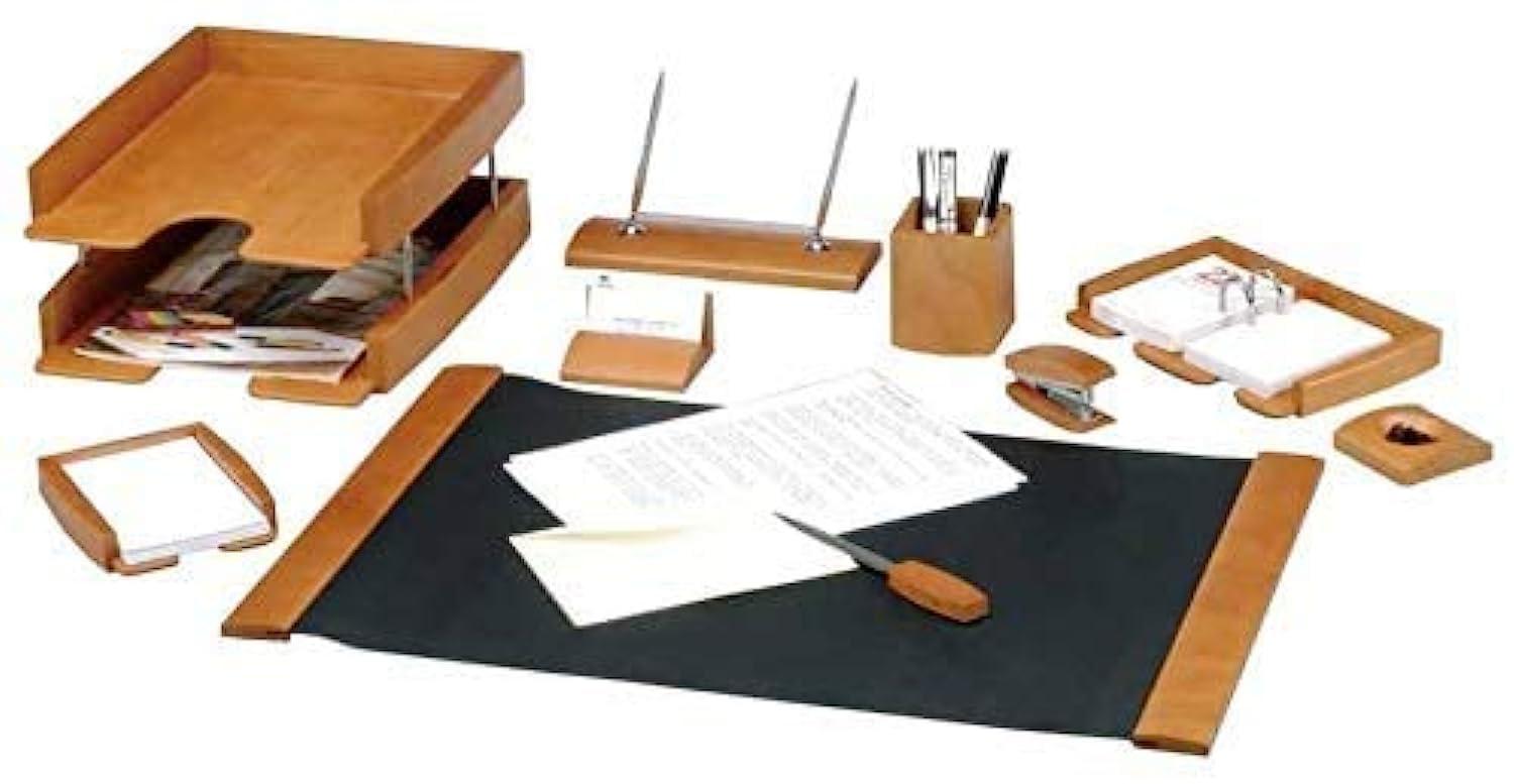 BestarBE CURIOUS 10 Pcs Wooden Desk Set (Light Cherry)