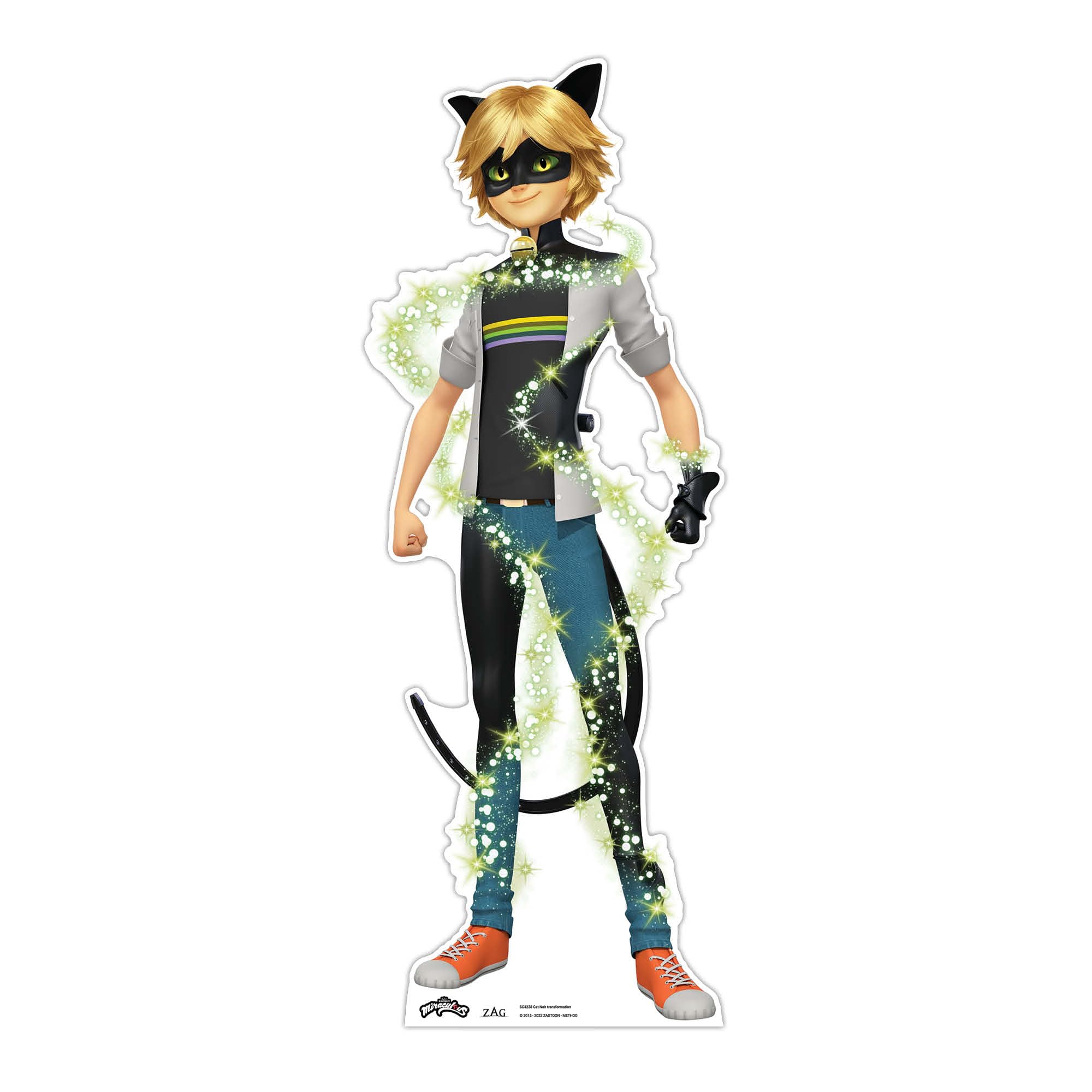 Star Cutouts SC4228 Cat Noir Transformation Star Mini Cardboard Cut Out Miraculous: Tales of Ladybug & Cat Noir
