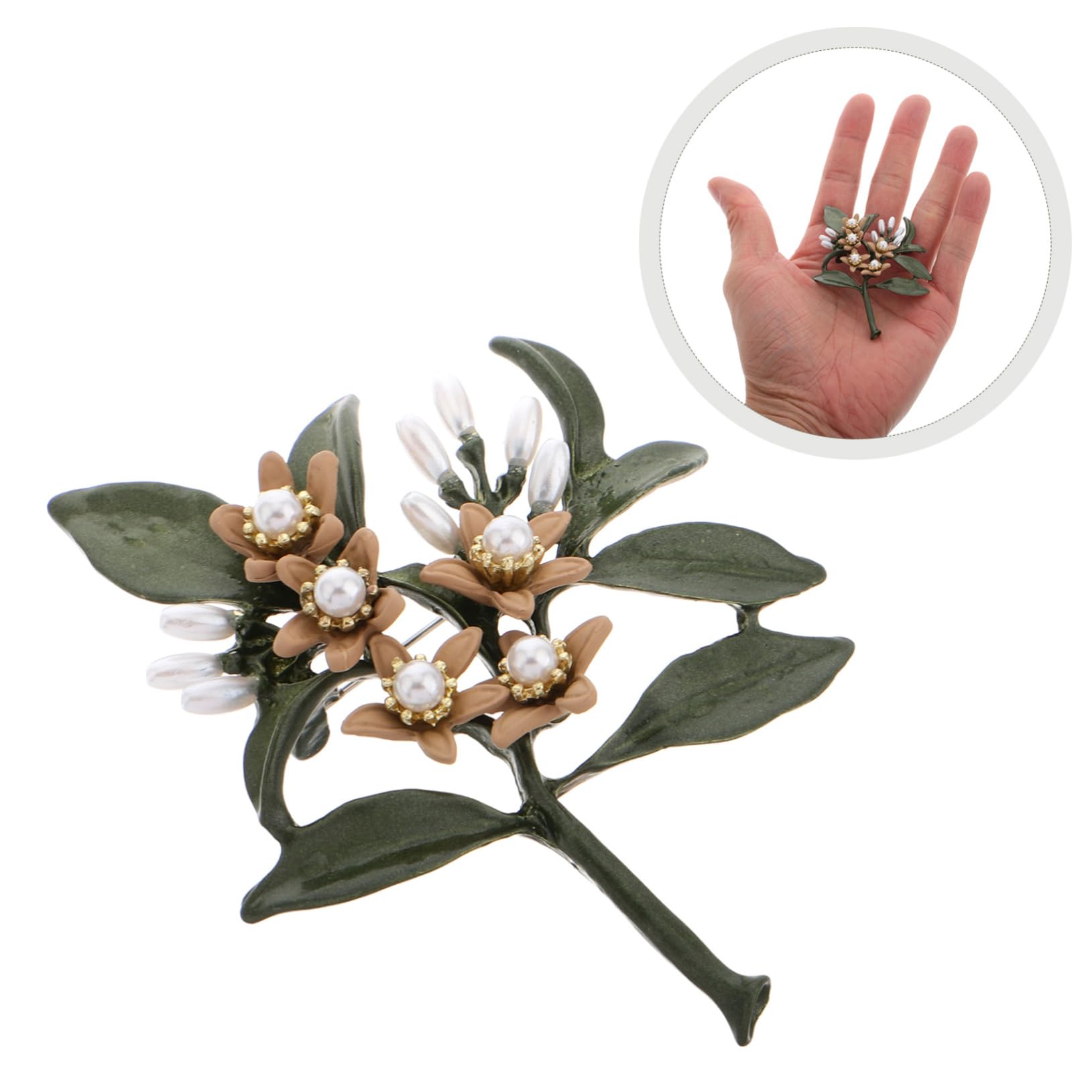 Broches Elegantes de imitación de Perlas para suéteres y Trajes. Accesorio versátil para cuellos. Elegante diseño Floral para Bodas y Eventos Formales.