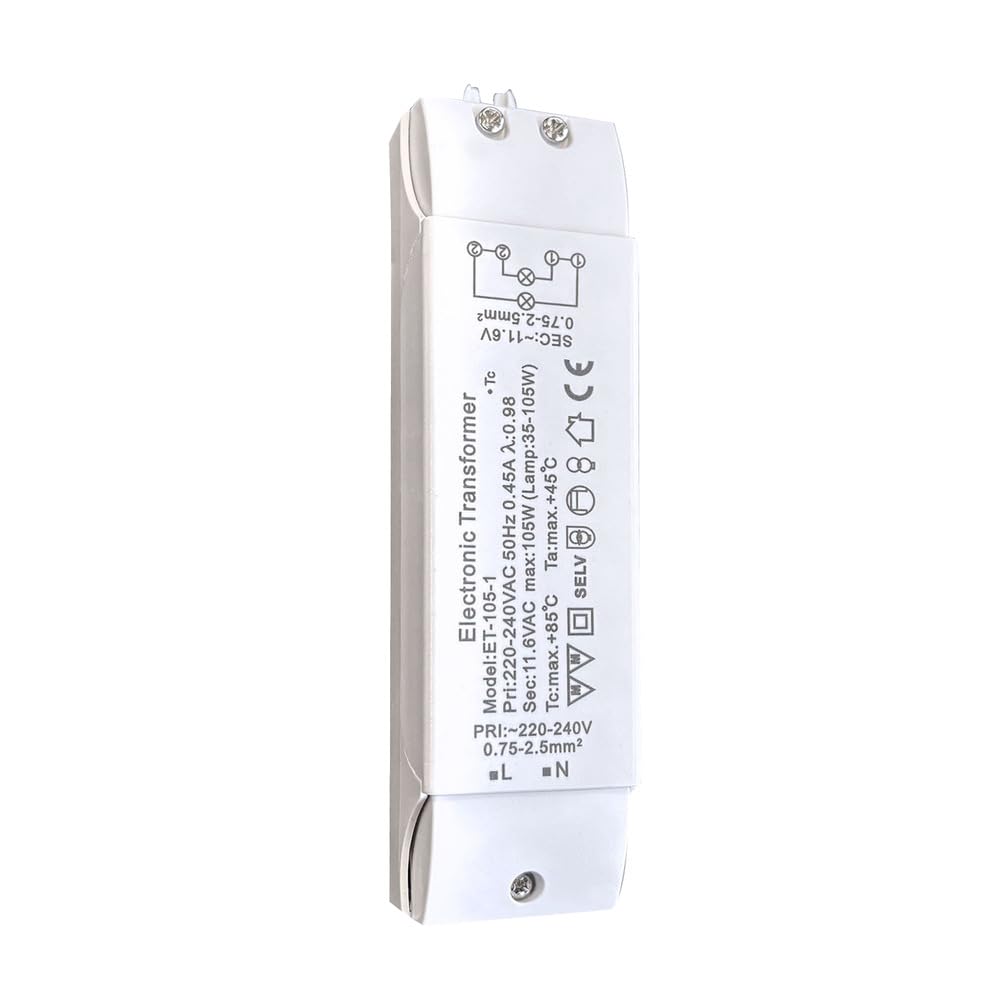 Tibelec 203330 Transformateur électronique pour Lampes halogènes 12 V 105 W Maxi