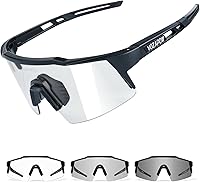 Vista 7 de Photochromic Sports Sunglasses XL for Men Women, TR90 Frame Cycling Glasses for Baseball, Running, Hiking