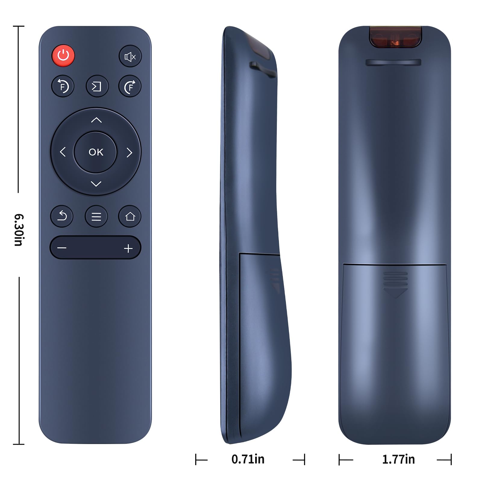 Télécommande GOUYESHO - Compatible Avec Projecteur VOPLLS R1, WiMiUS P61, VANKYO X3 - Sans Appairage, Prête En 2 Minutes !