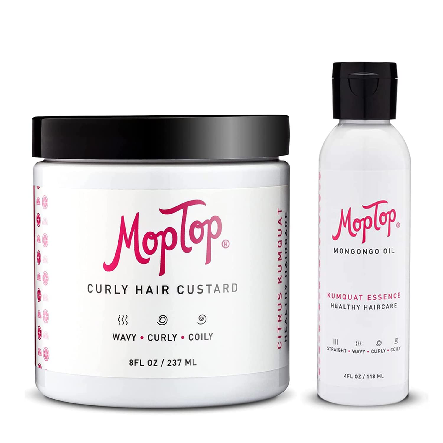 MopTop Curly Hair Gel + Mongongo Oil, Curly Hair Bundle
