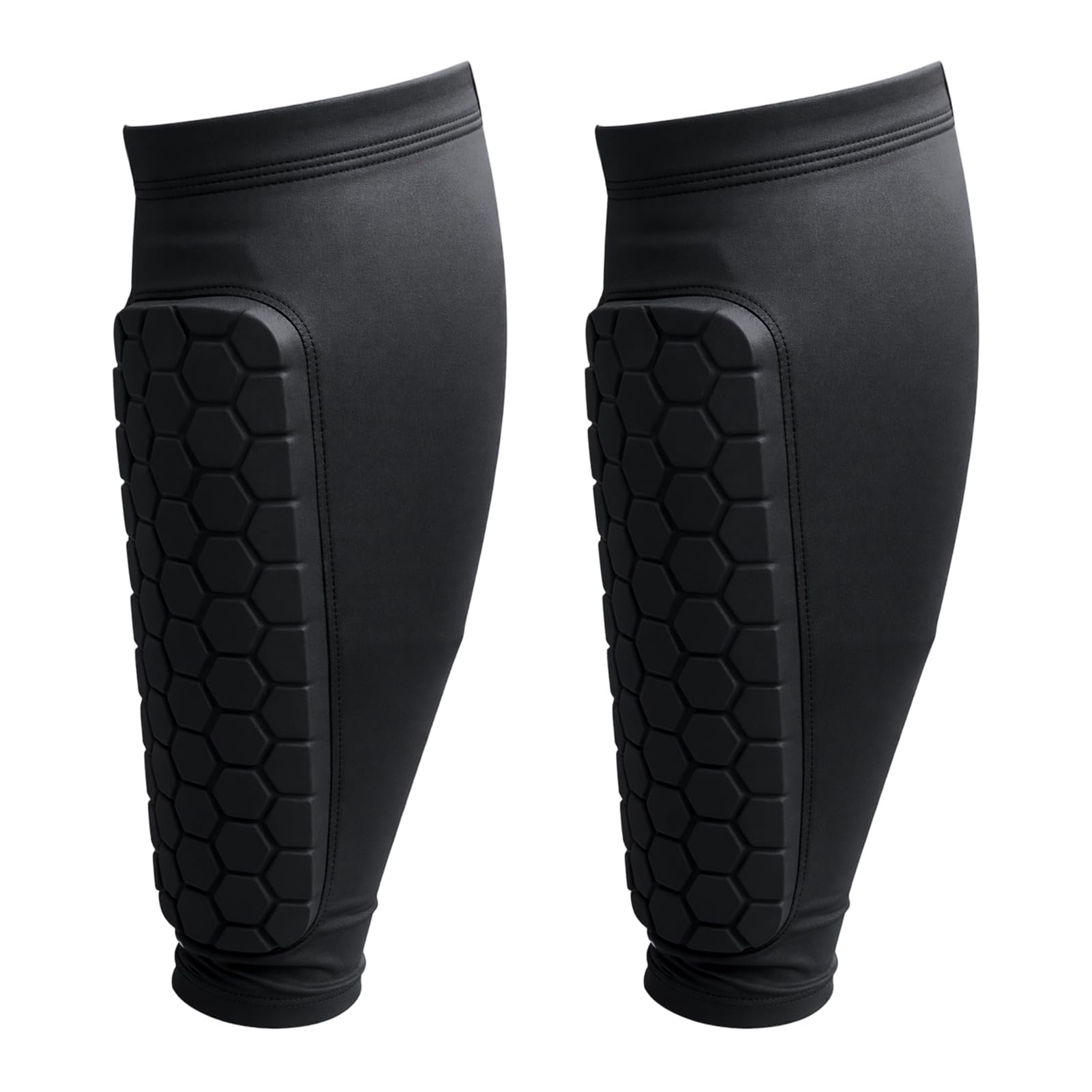 Football Shin Pads, Boys Lightweight Breathable Shin Guards for Boys and Girls, Impact Absorbing Honeycomb Padding for Football, Soccer, Rugby, Basketball and Outdoor Sports, Shin Defender Kids