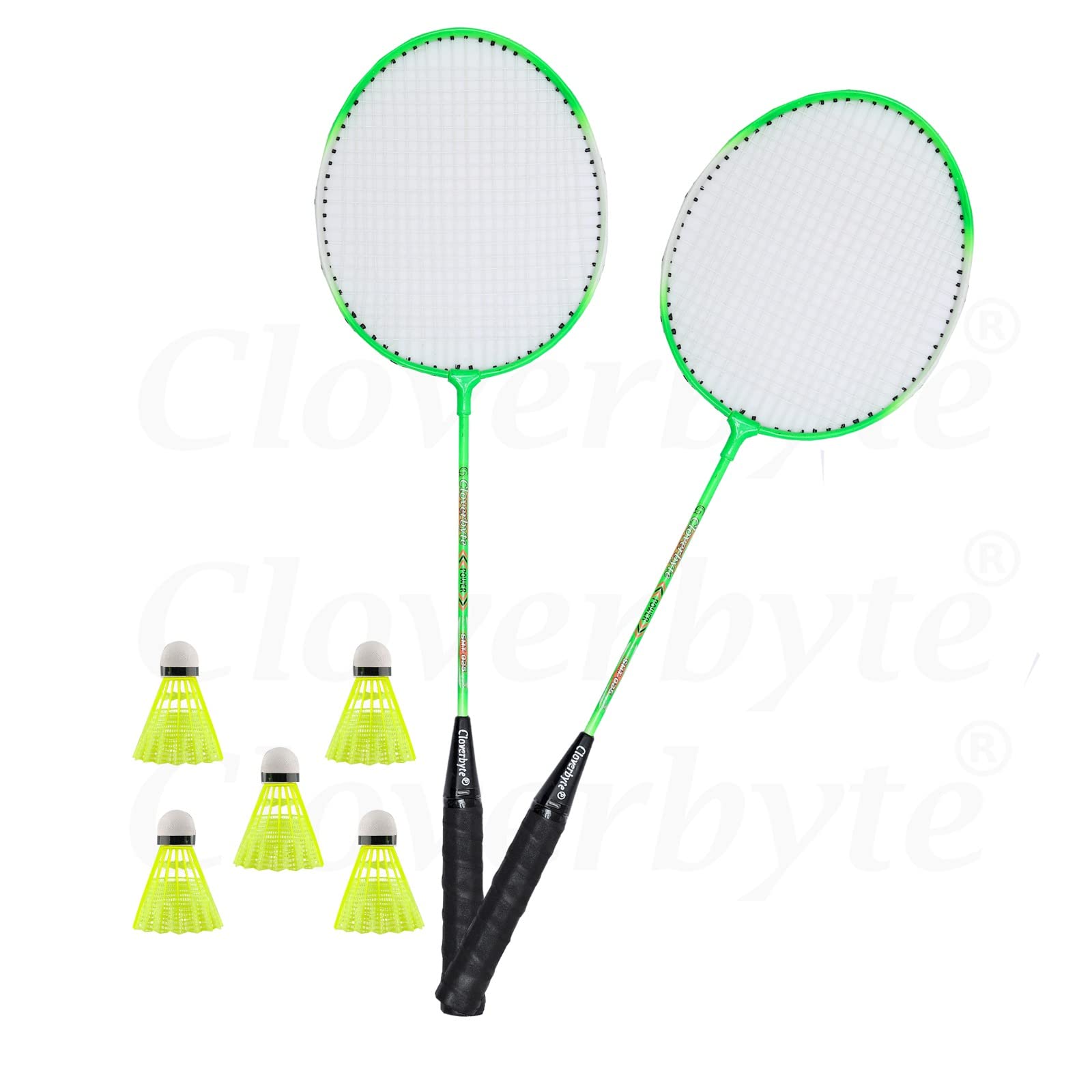 CLOVERBYTE Power SHT-025 Green Rackets with 5 Shuttles for Men and Women Badminton Kit (B0C1VJT8GB) Amazon Price History, Amazon Price Tracker