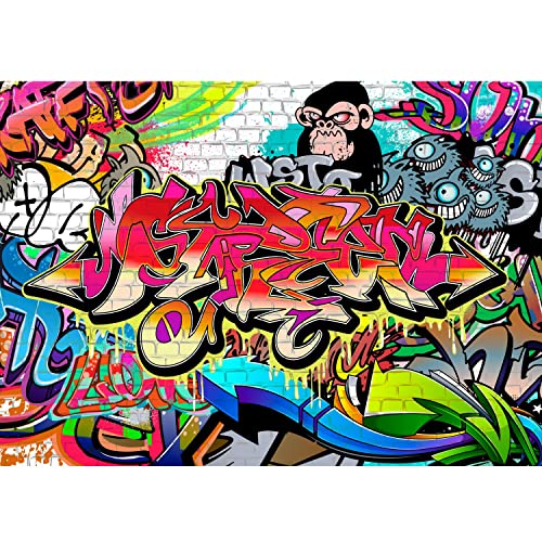 Runa Art Fototapete Graffiti Streetart 352 x 250 cm Vlies Tapeten XXL...