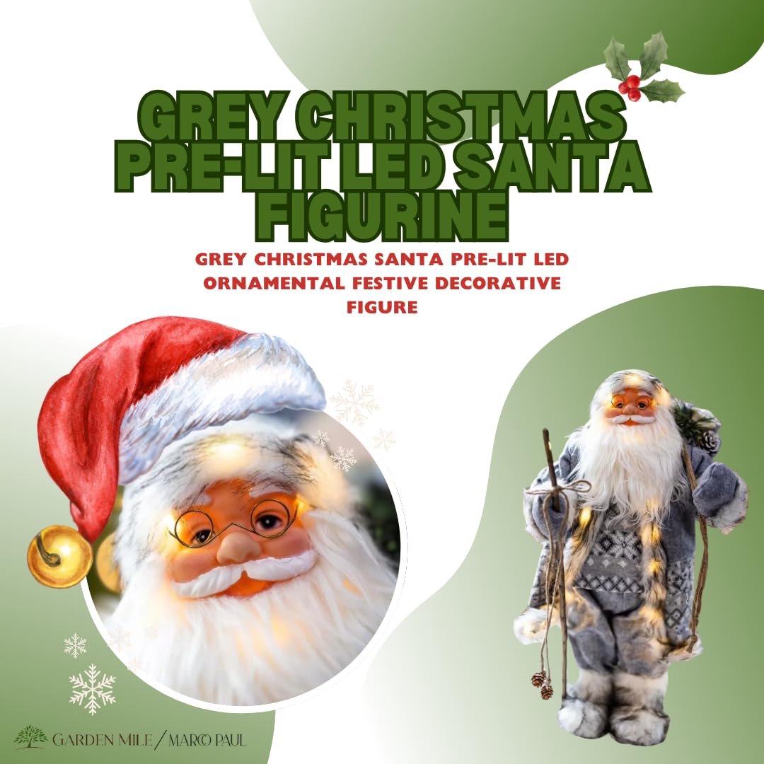 Decorazioni Natalizie da Appendere a Forma di Babbo Natale - Set 16 Pezzi