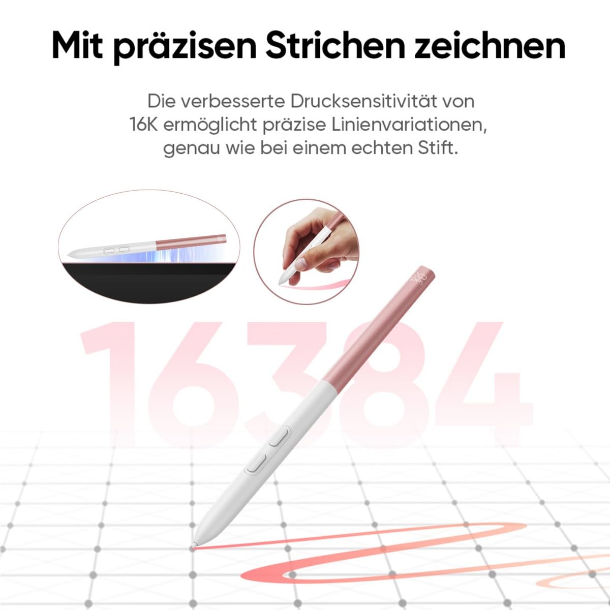 XPPen Artist 12 3rd Grafiktabletts mit Display für PC, 16384 Druckstufen, 8 Schnelltasten, 99% sRGB, 8 bit Farbtiefe, Digitales Zeichentablett kompatibal mit Win, Mac, Linux, Android
