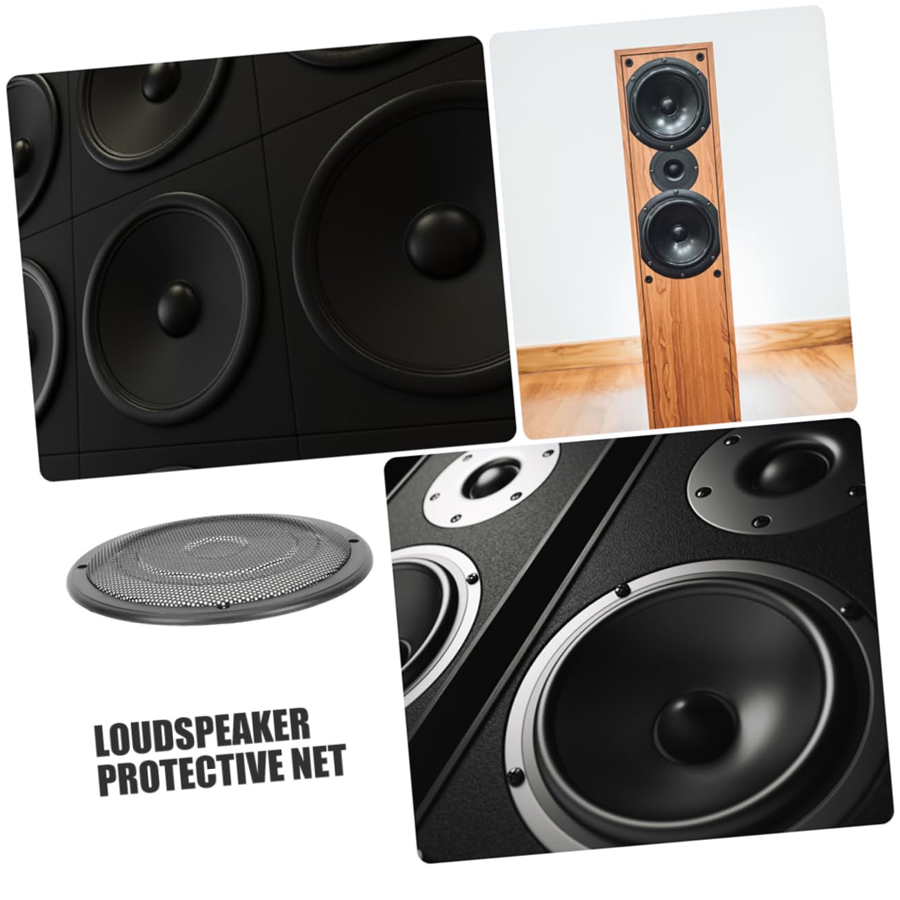Copertura Miglioramento Qualità Suono Altoparlante Subwoofer Auto e 8 Pollici per in Plastica e Ferro Protezione Resistente 2 Pezzi per Impianto Audio Veicolo