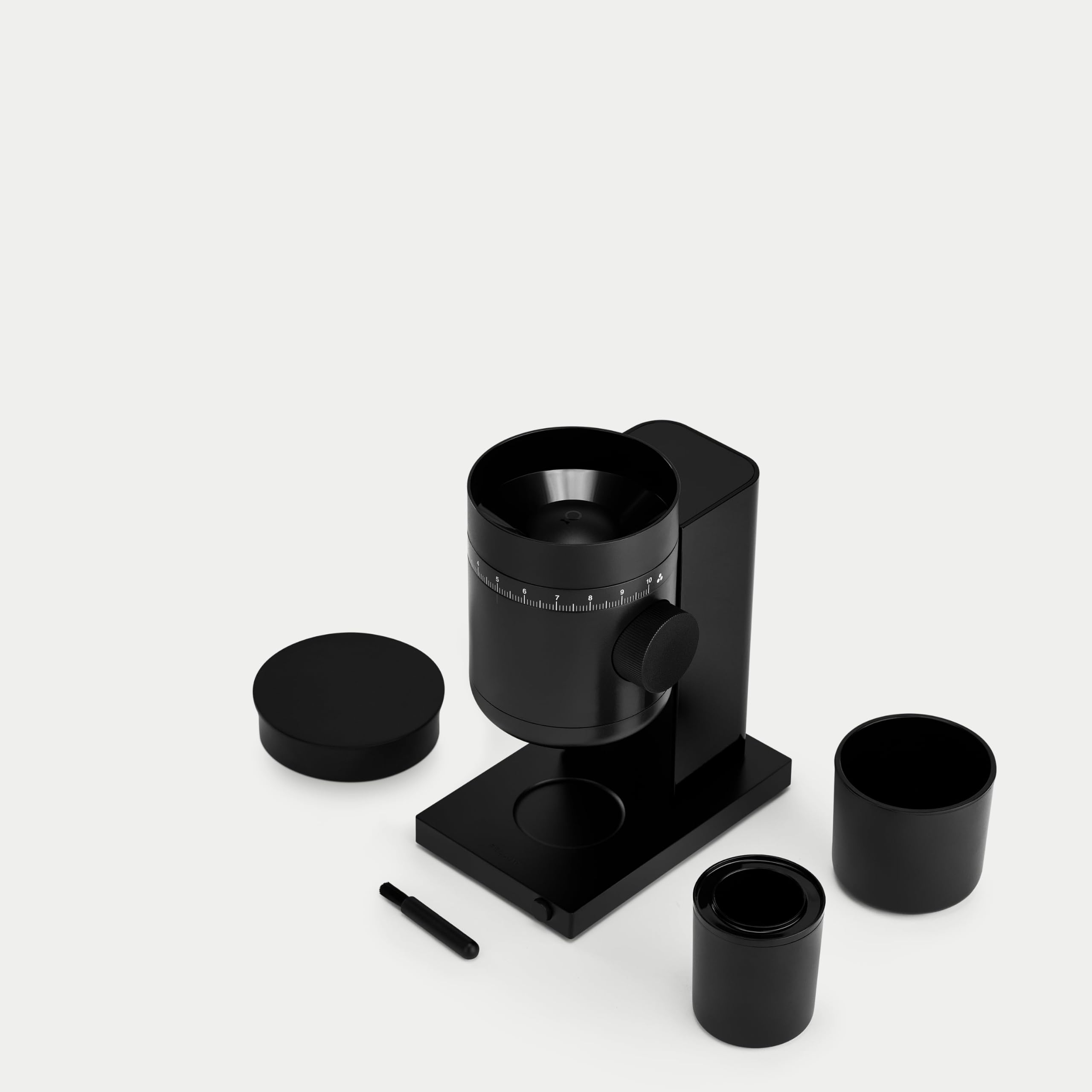 Moulin à café à meules coniques Fellow Opus 2 – Moulin électrique espresso à usage domestique, réglage continu, meules 48 mm, de l’espresso à l’infusion à froid, antistatique, arrêt auto, noir