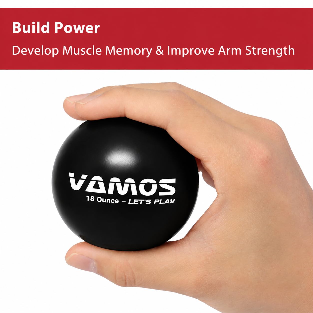 PZ&RV VMOS HEAVY-WEIGHT BALL | COLOUR : BLACK | SIZE : STANDARD 2.8" (Approx. 71-73mm) | WEIGHT : 510gm (18 Oz) | KEY USES FOR TRAINING TO IMPROVE POWER FOR HITTING, BATTING OR PITCHING PRACTICES 1