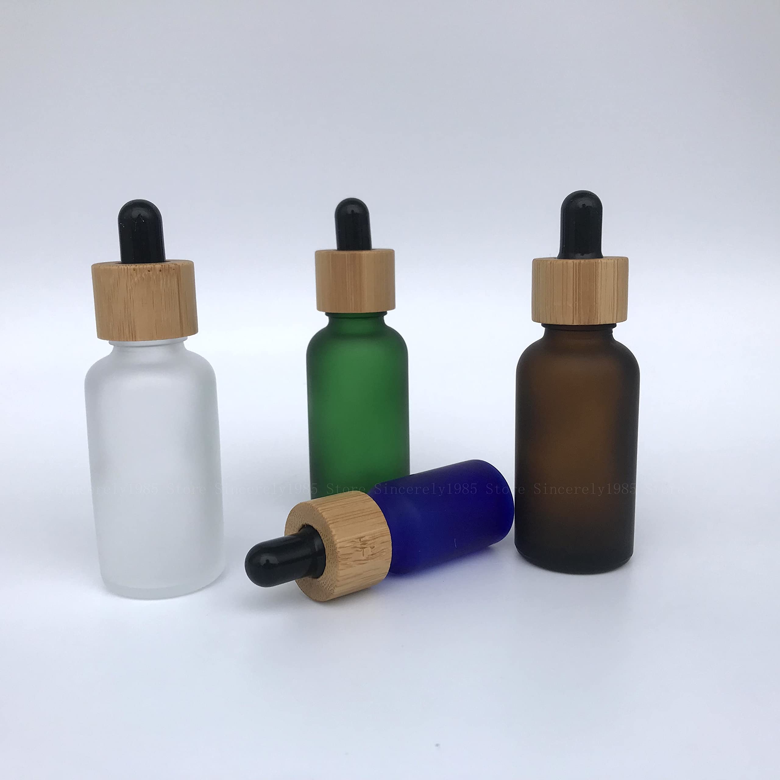 10 Stück 5/10/15/20/30/50/100 ml gefrostete Tropfflasche mit Deckelkappe Pipetten-Tropfflaschen nachfüllbar, dickes, mattes Glas, China, 20 ml, gefrostet, klar, 10 Flaschen