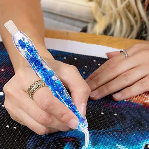 Miniatura 9 de Kit de herramientas de accesorios de pintura artística de diamante para adultos, bolígrafo de taladro de arte de diamante 5D, puntas de lápiz