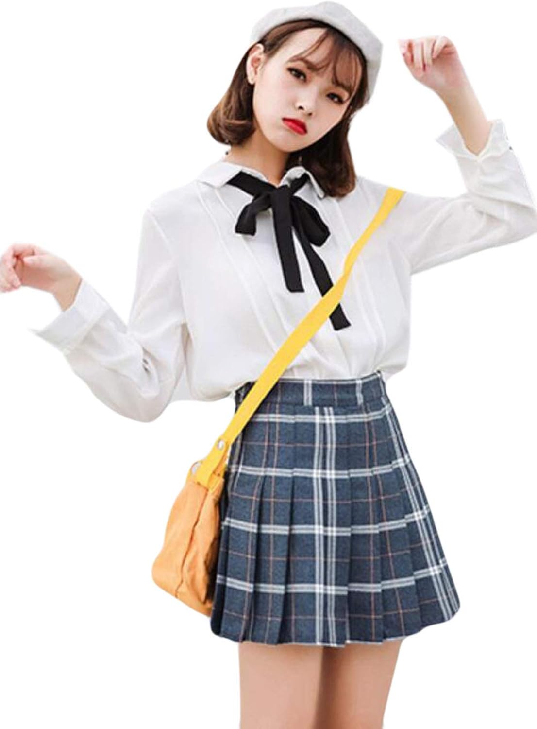 Ppeireeaライン スカート レディース ミニスカート ハイウエスト チェック柄 プリーツスカート 韓国風 着痩せ ショートスカート シンプル お見舞い Ppeireeaライン スカート レディース ミニスカート ハイウエスト チェック柄 プリーツスカート 韓国風 着痩せ ショートスカート シンプル お見舞い