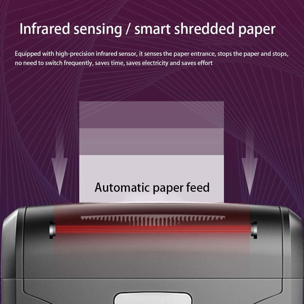 Distruggidocumenti for Carta, CD e Carte di Credito for Ufficio a casa ， 20 Litri di Grande capacità, Segreto a 4 Livelli, Protezione Termica