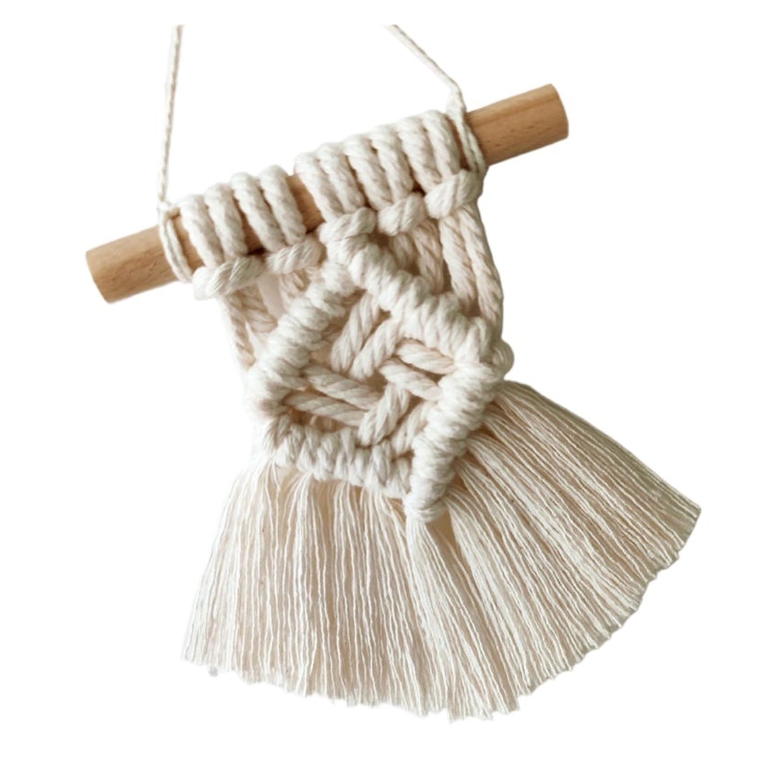 FGUJSUR Tapestry Wall Hanging Macrame Wall Hanging Tapestry Handmade Cotton Woven Backdrop Boho Kids Room Home Decoration Wedding Photo Props(Style 01)