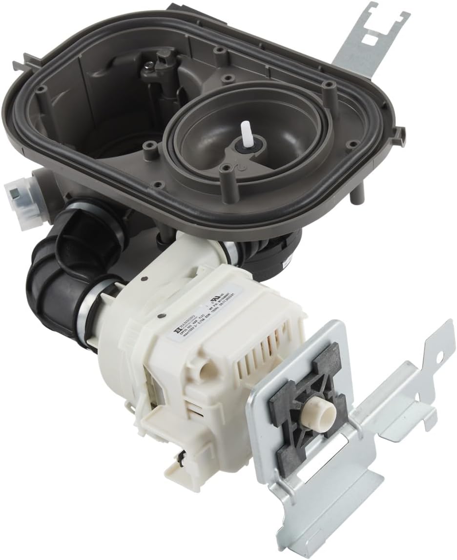 Whirlpool W11460946 OEM Part-Replaces W11243648 Dishwasher Pump and Motor Assembly, Black