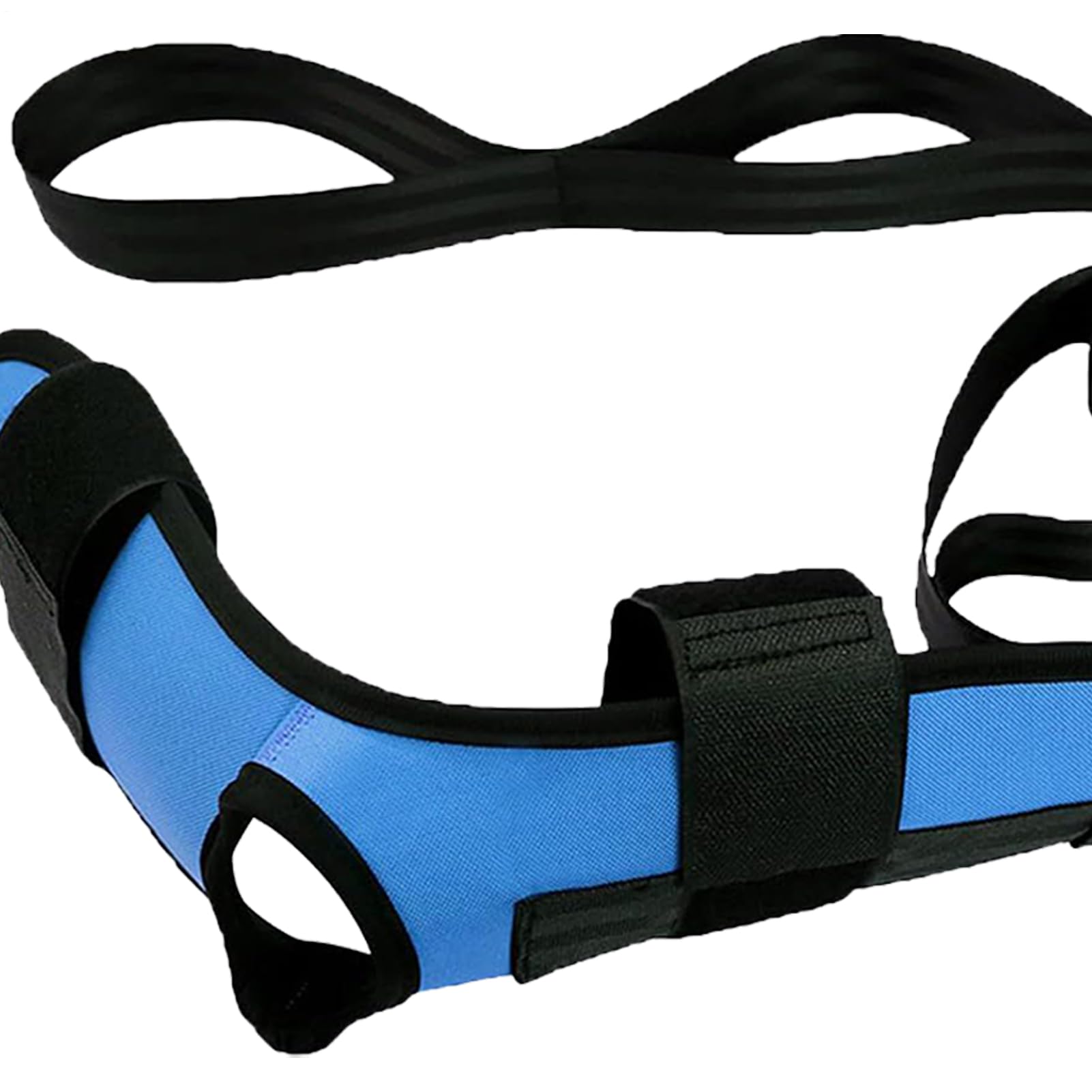 Leg Stretch Strap, Exercise Stretching Belt, Fascia Hamstring Stretcher, Adjustable Loops Flexibility, Ideal for Home Workouts, Pilates, Gymnastics, Women and Men, Multicolor