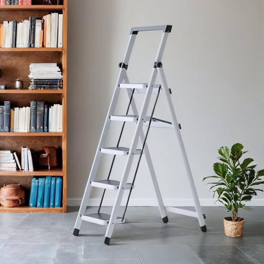 Amazon.co.jp: 脚立 5段 折りたたみ 手すり付き ステップ台 耐