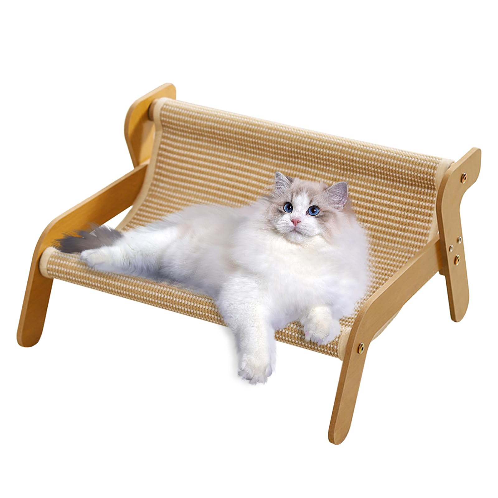 Kratzsofa Katzenbett,Kätzchen Kratzcouch-Sisal Kratzstuhl für Katzen Outdoor&Indoor Katzen-Lounge-Stuhl gegen Langeweile und zum Krallenschärfen,Katzenliege für Zuhause, Wohnzimmer, Garten, Balkon