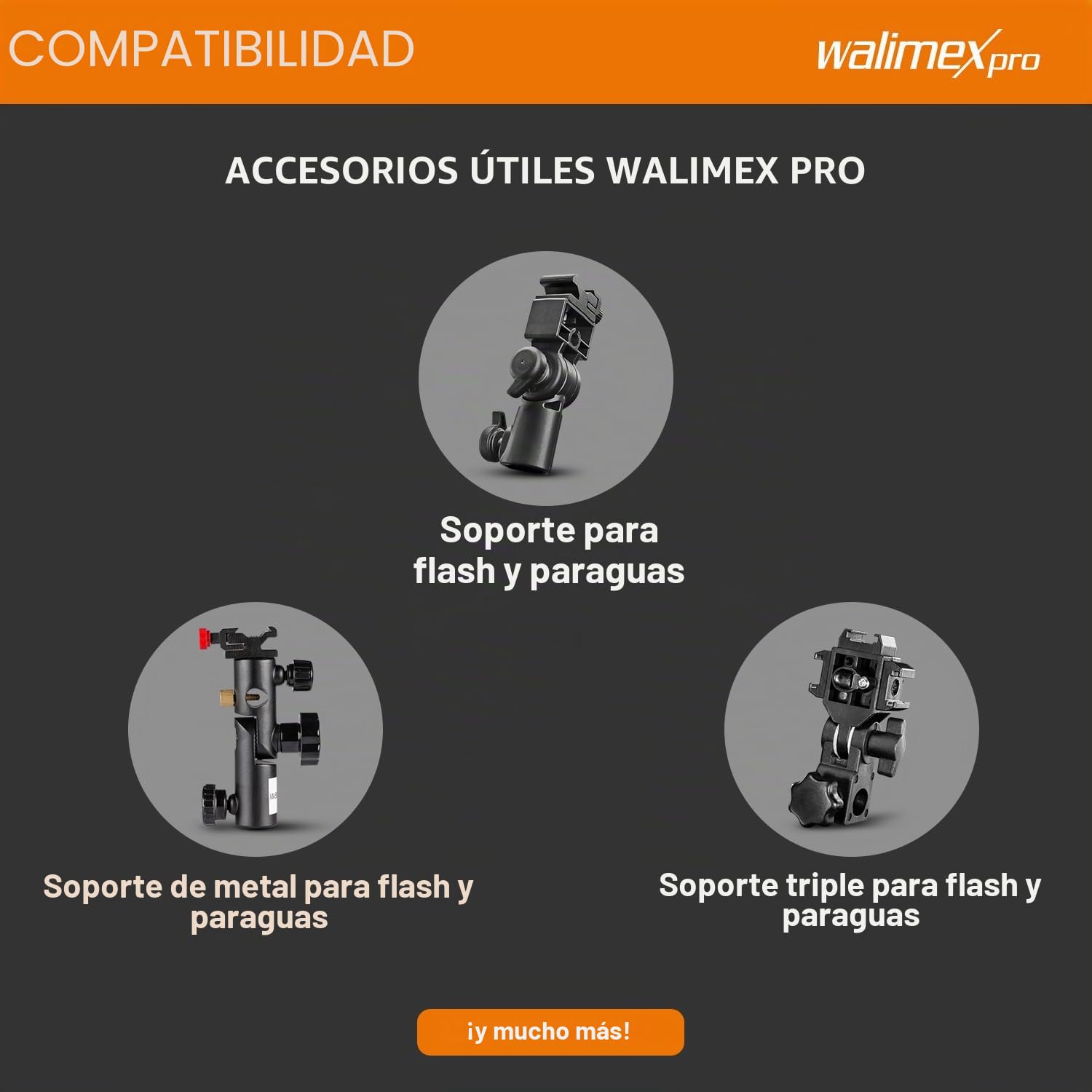 Walimex Pro - Paraguas Reflector (109 cm), Color Blanco/Negro