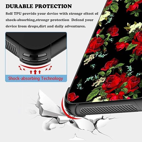 Miniatura 6 de funda para iPhone XXS, vidrio templado 9H, diseños para niñas y mujeres, de silicona suave TPU, resistente a los golpes, de 5.8 pulgadas, Patrón rosa