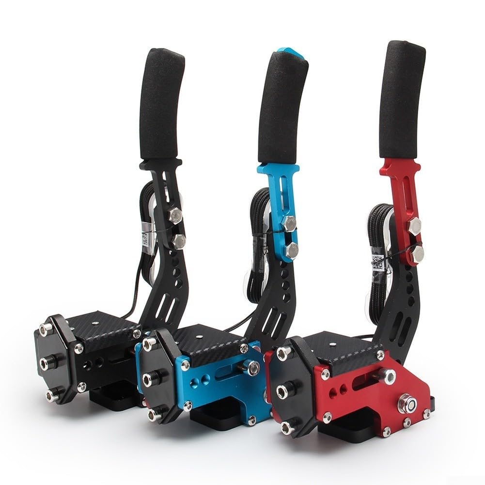 Sim Racing Frein à main USB PC Drift Brake avec tension réglable, levier en alliage d'aluminium pour Logitech G27 G29 G920, compatible avec Assetto pour CORSAs DiRT Rally Games (noir)