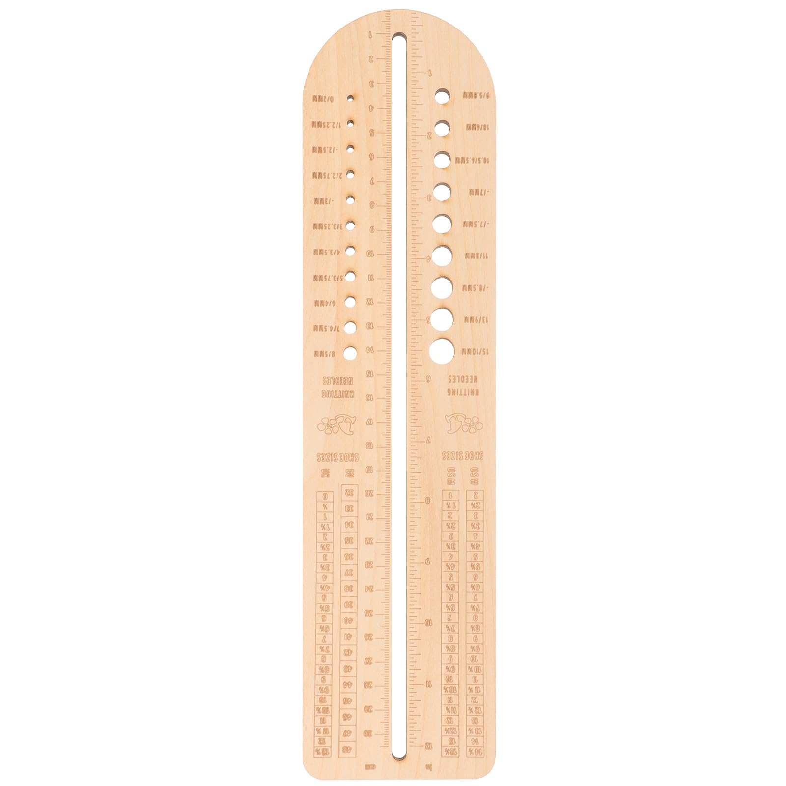 LALAFINA Sock Blockers Wood Woven Stocking Display Models Stocking Display Props Knitting Needle Gauge Knitted Socks Wooden Sock Blocker for Knitting Use Wood Ruler Crochet Tool