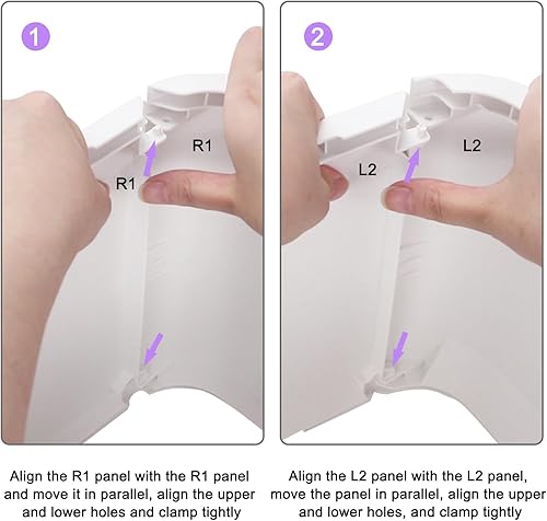 Miniatura 3 de RIZZARI Caja de arena grande plegable para gatos, caja de arena para gatos con tapa, antideslizante, fácil de limpiar y cucharada (actualización,